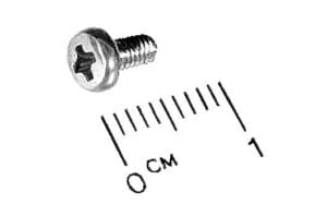 Screw, M2.5x4.5mm, Phillips, Pkg. of 5